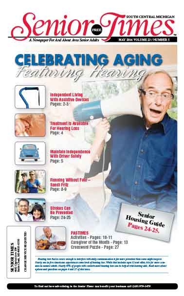 Senior Times Celebrating Aging, Featuring Hearing Cover