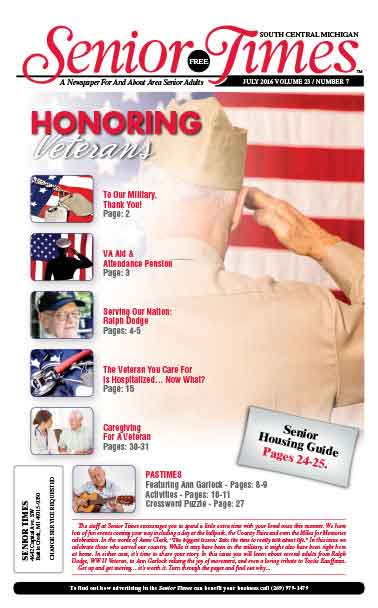 Senior Times Honoring Veterans Cover