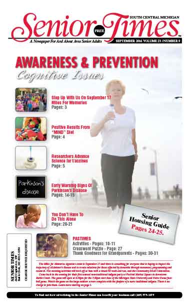 Senior Times Awareness & Prevention, Cognitives Issues Cover