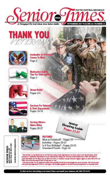 Senior Times Thank You Veterans Cover